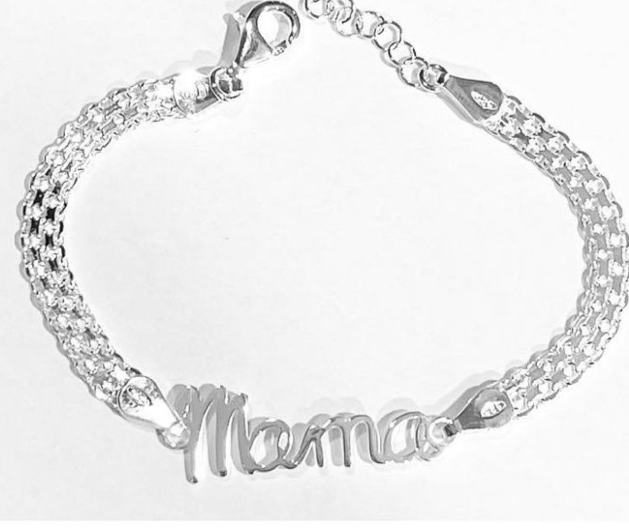 Pulsera plata MAMÁ