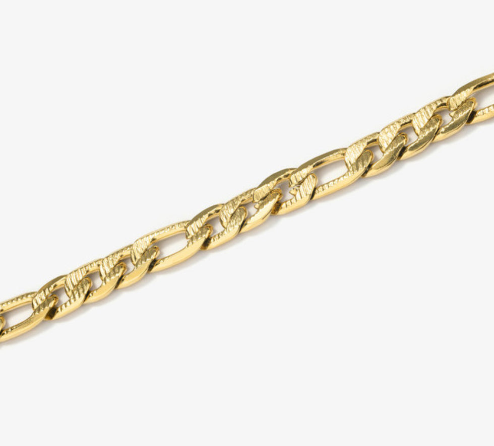 Brazalete Hombre Padlock Picada Oro