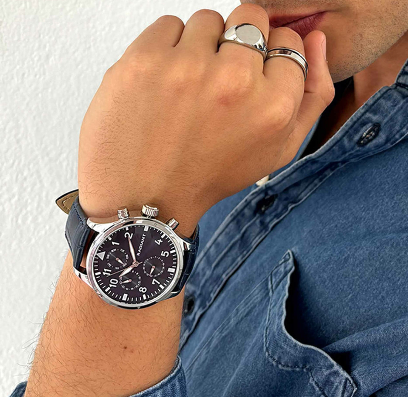 Radiant Caiman Reloj de Hombre en Azul