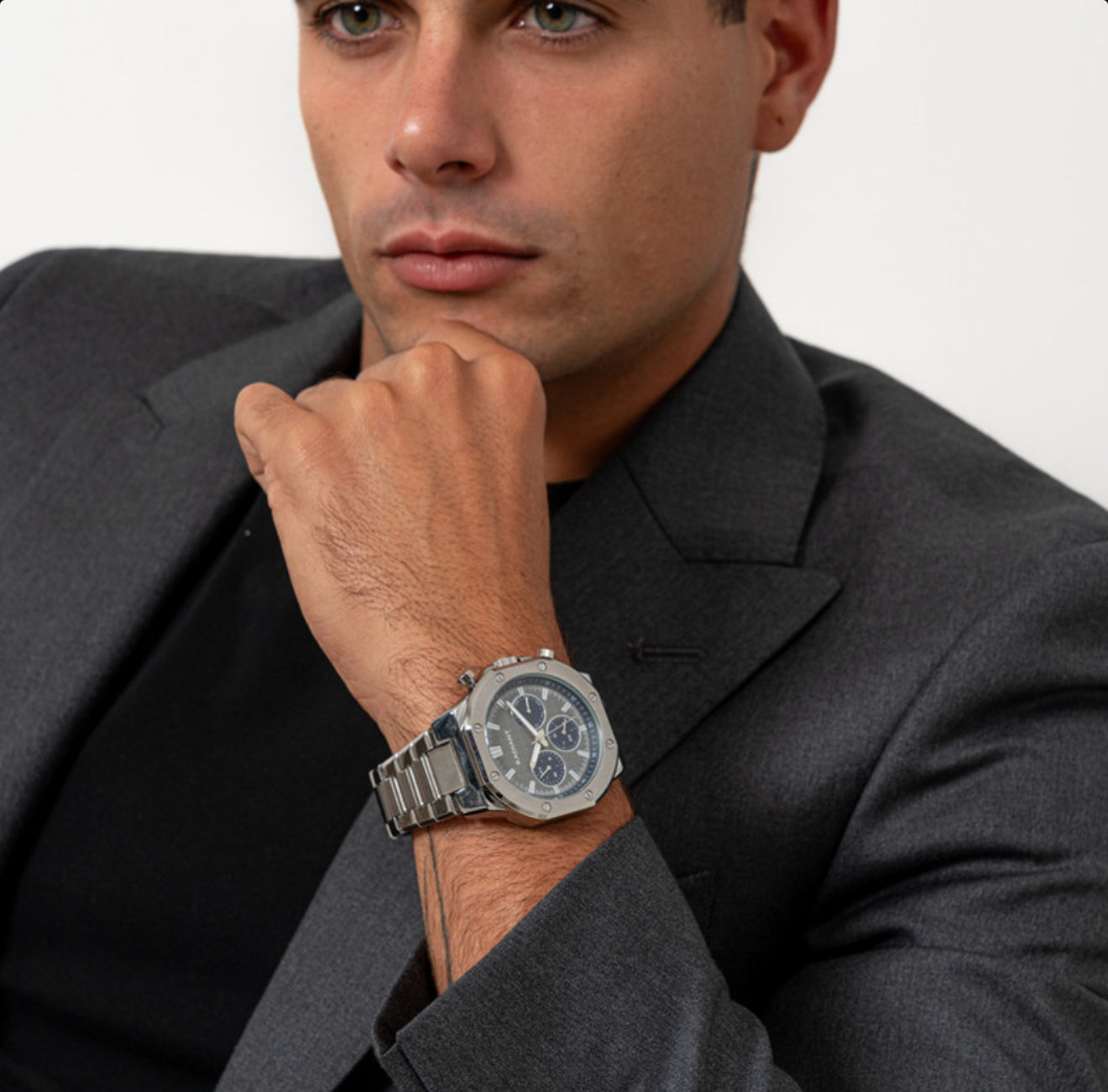 Reloj Hombre Jack Gris/Plateado