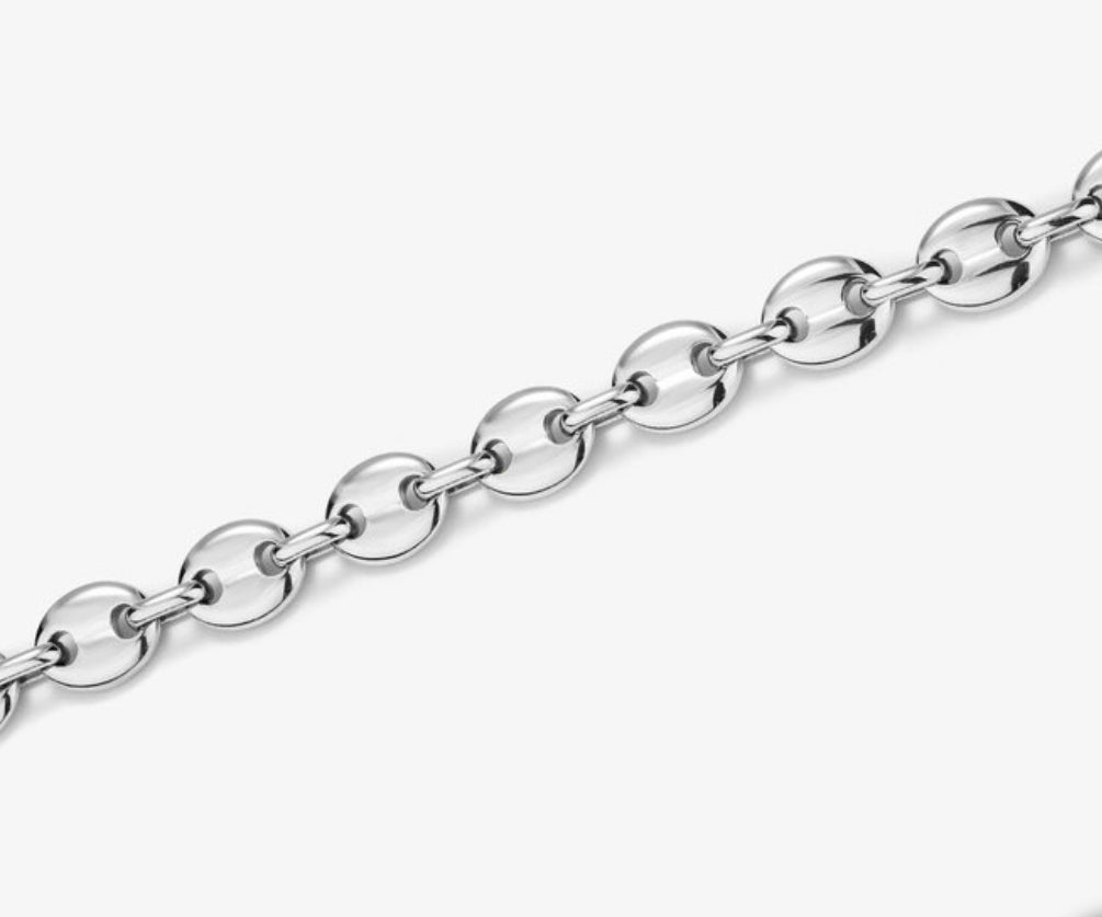 Brazalete Hombre Padlock Plata
