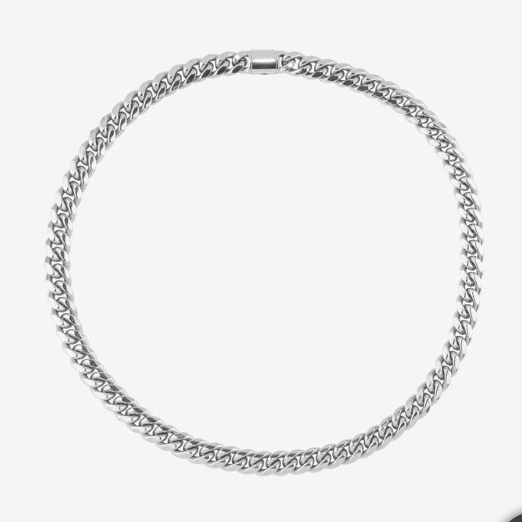 Collar Hombre Musculitos Eslabón en Plat