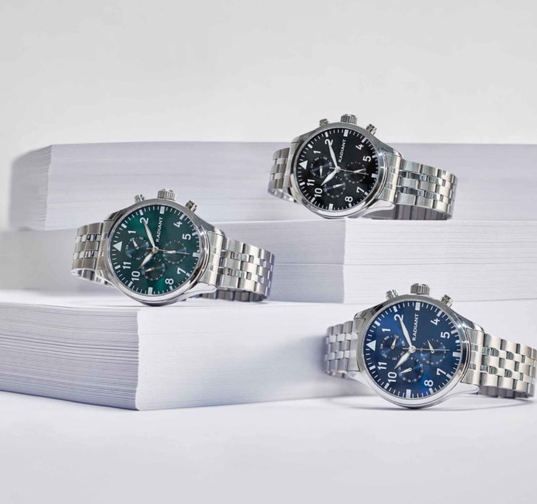 CAIMAN 43MM MULTI GREEN DIAL SS BRACELET