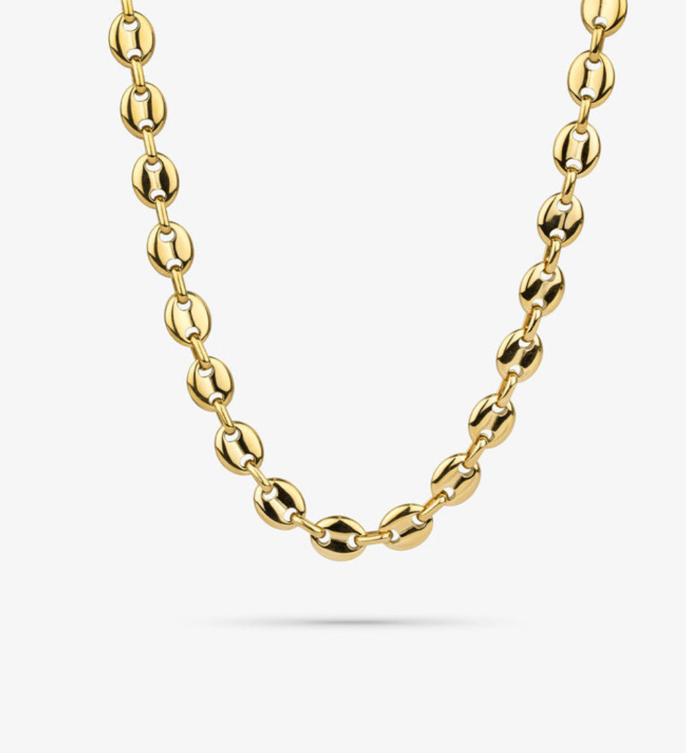 Collar Hombre Padlock Oro