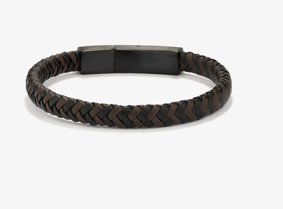 Pulsera Hombre Espiga Marrón
