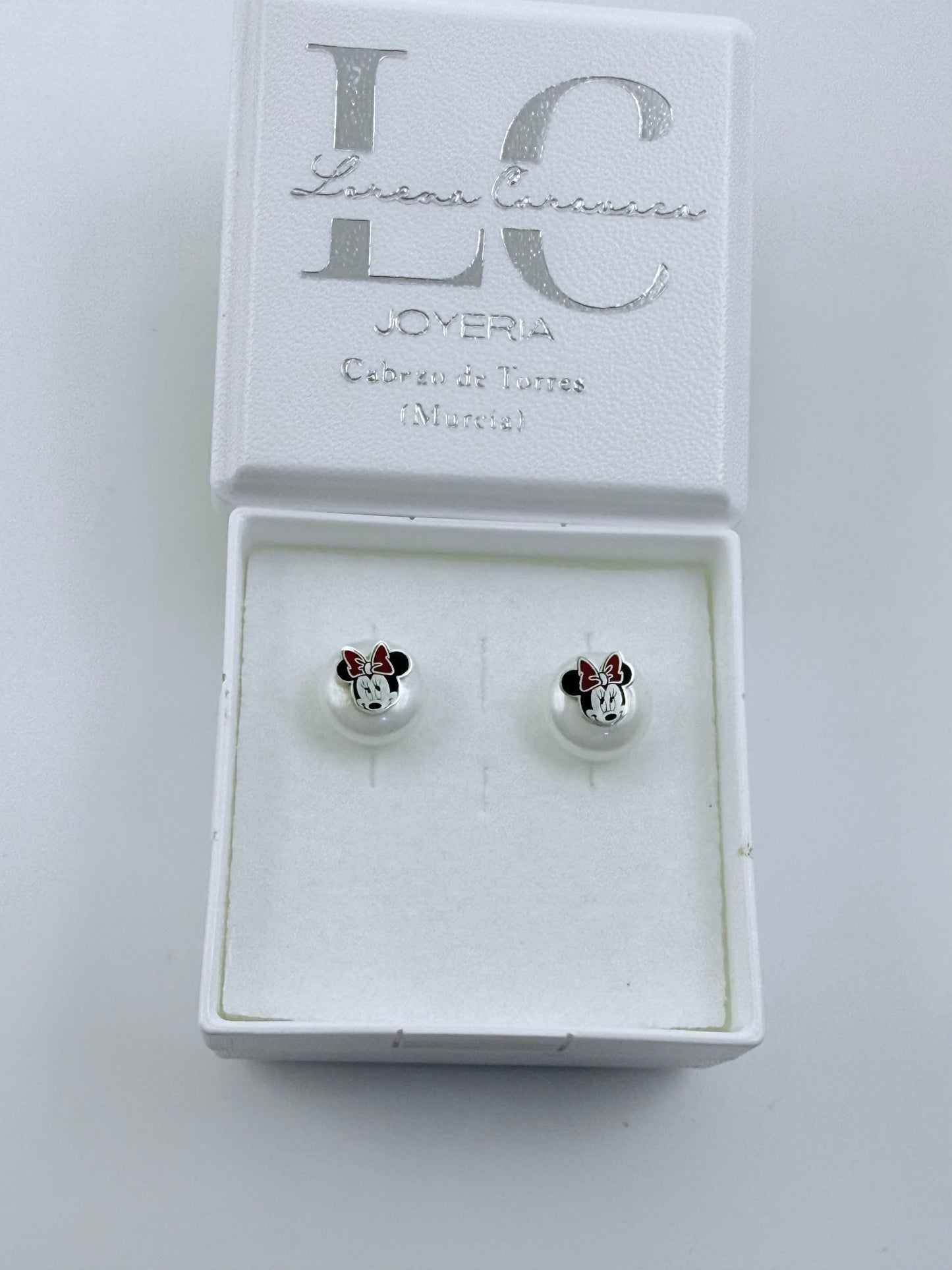 Pendientes perla con minie
