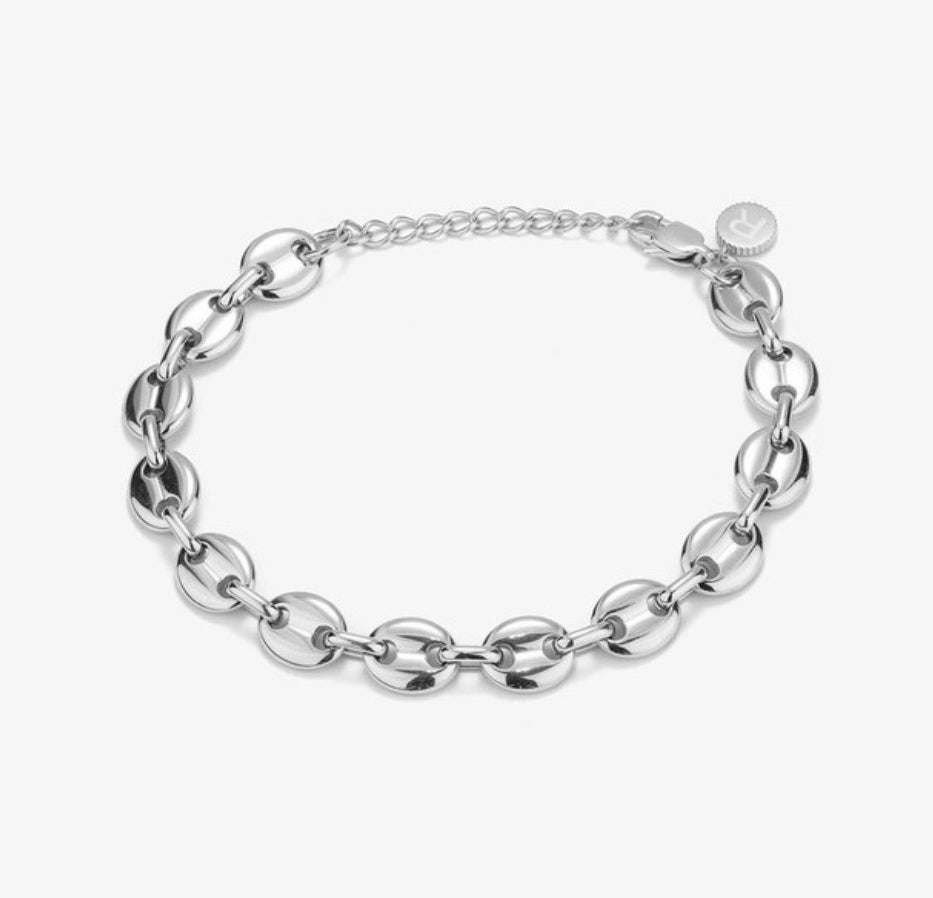 Brazalete Hombre Padlock Plata