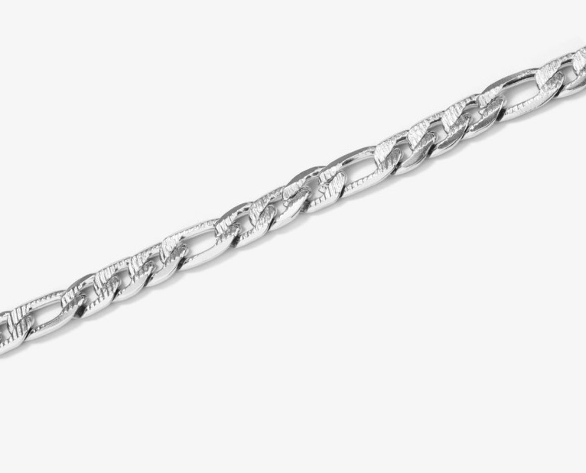 Brazalete Hombre Padlock Picada Plata