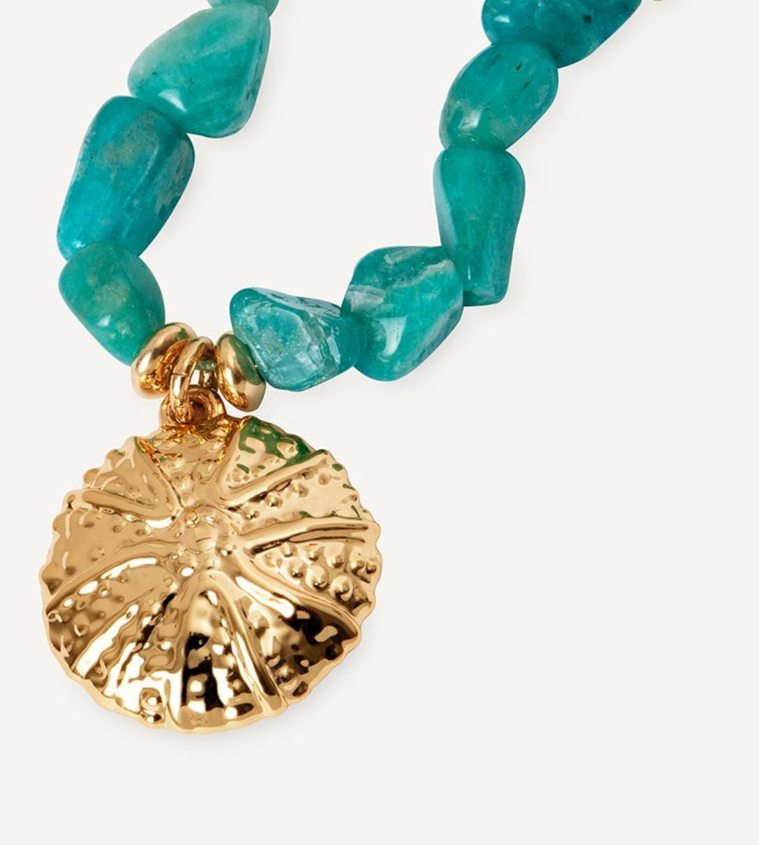 COLLAR ERIZO CALOBRA AMAZONITA VERDE