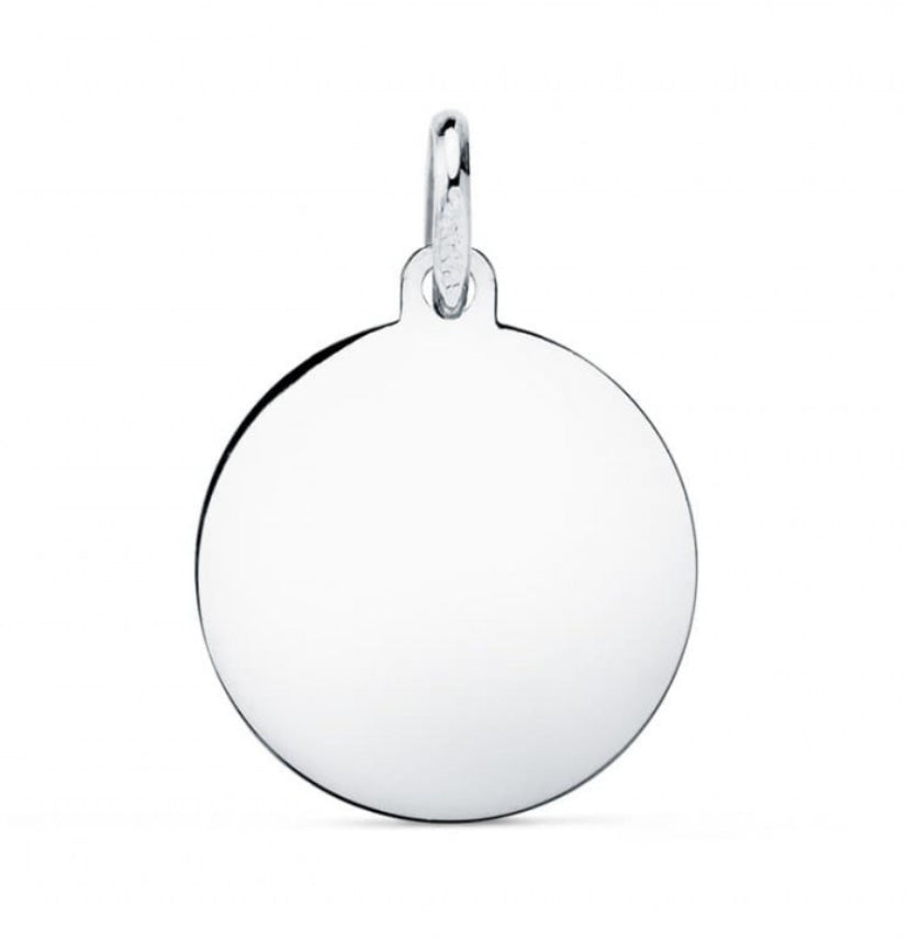 Chapa plata 15mm personalizable