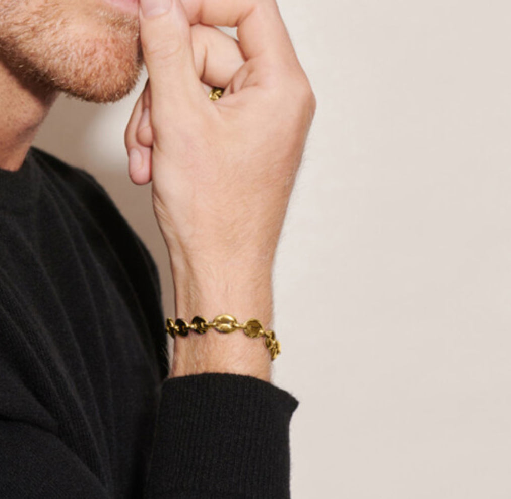 Brazalete Hombre Padlock Oro