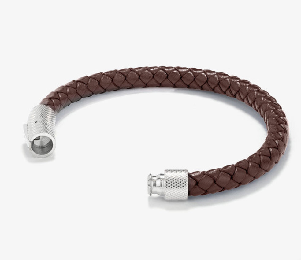 Pulsera Hombre Nature Cuero Chocolate
