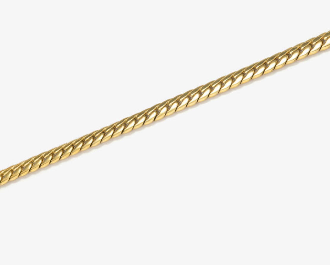 Brazalete Hombre Flat Padlock Oro