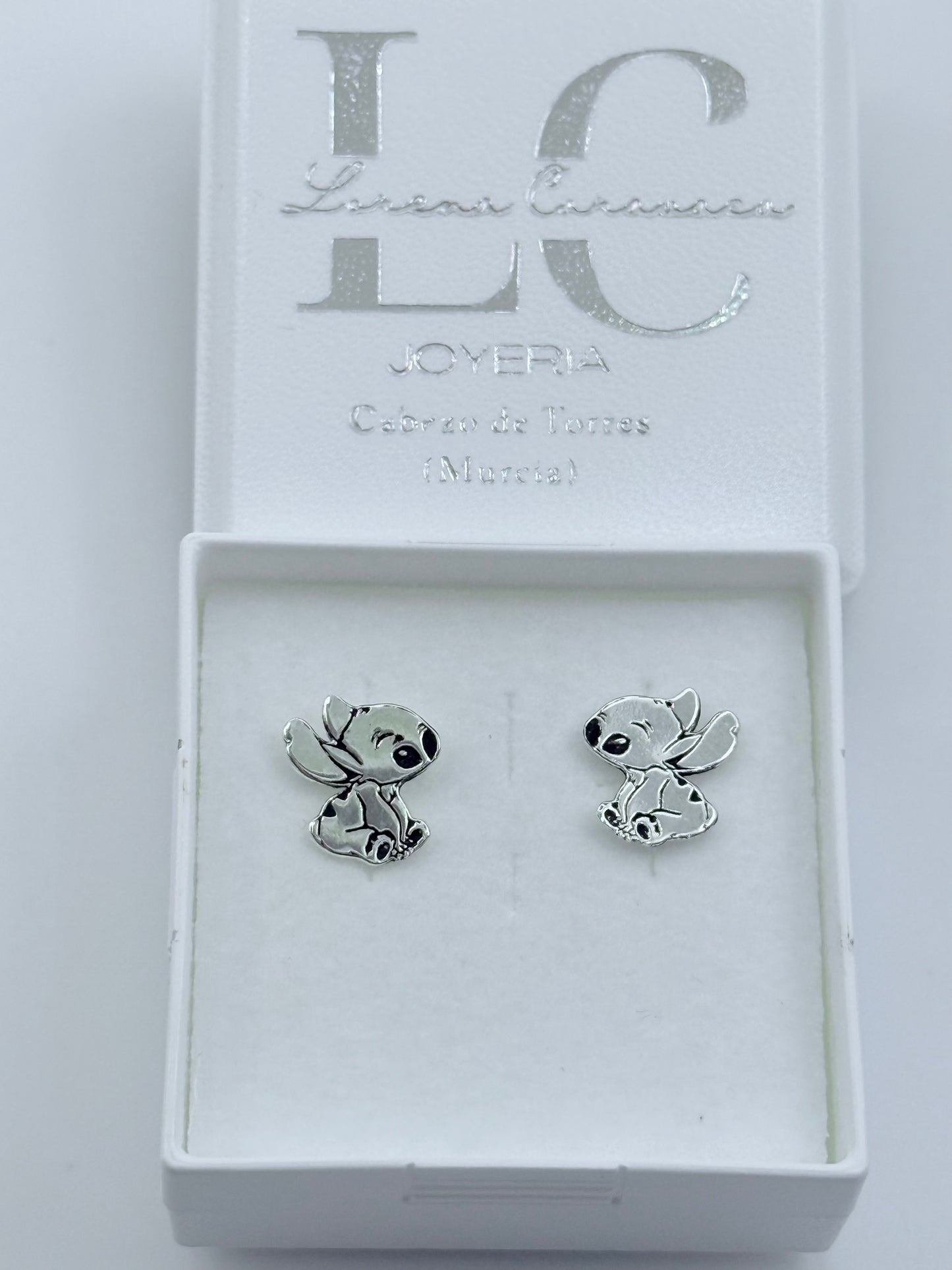 Pendientes plata muñeco stich