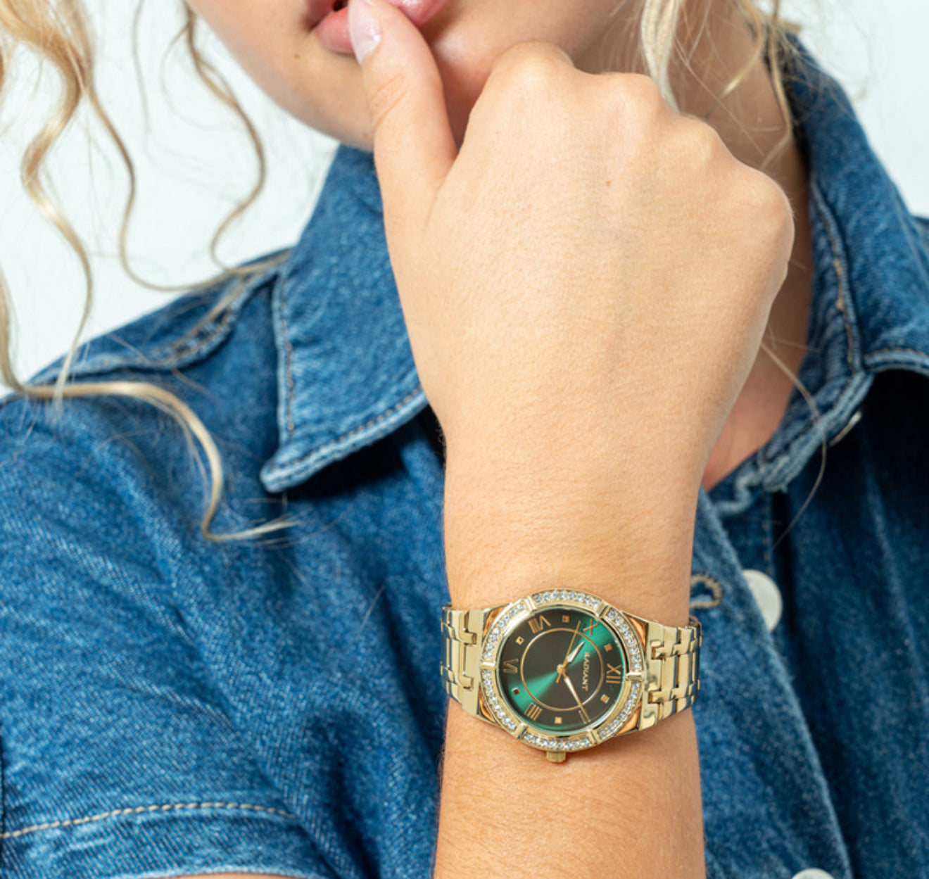 Reloj Mujer Victoria Verde/Dorado