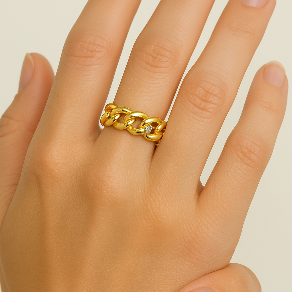Anillo Mujer Gaga Diva Oro
