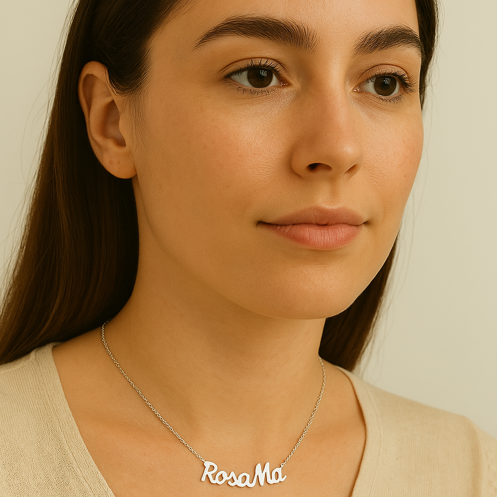 Collar en plata personalizado