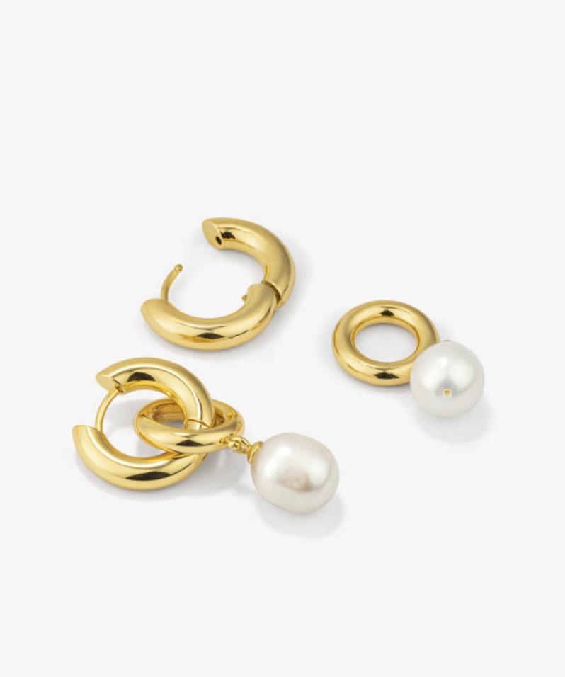 Pendientes Mujer Emily Loop Oro