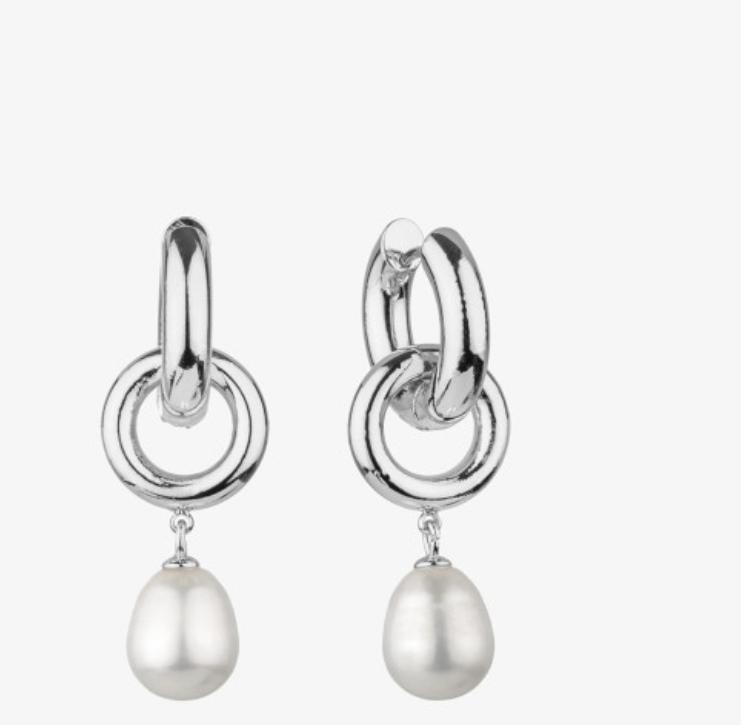 Pendientes Mujer Emily Loop Plata