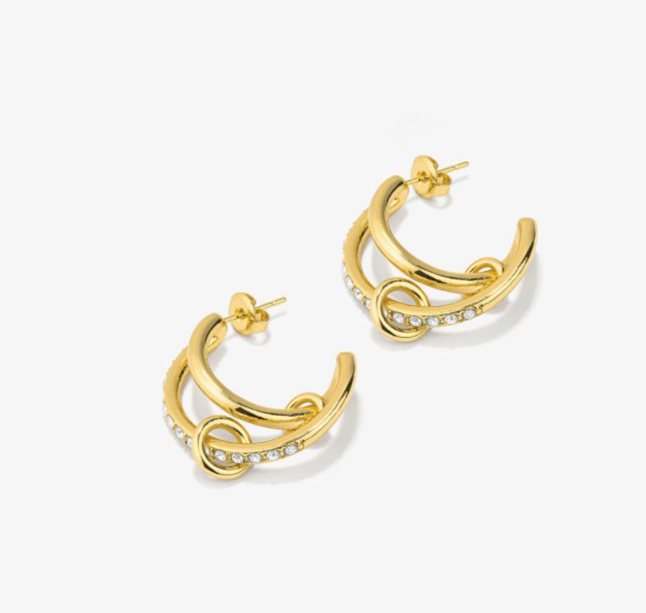 Pendientes Mujer Zendaya Moon Oro
