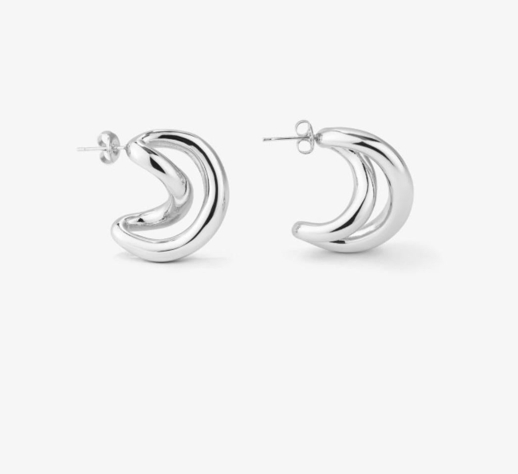 Pendientes Mujer Blake Twist Plata