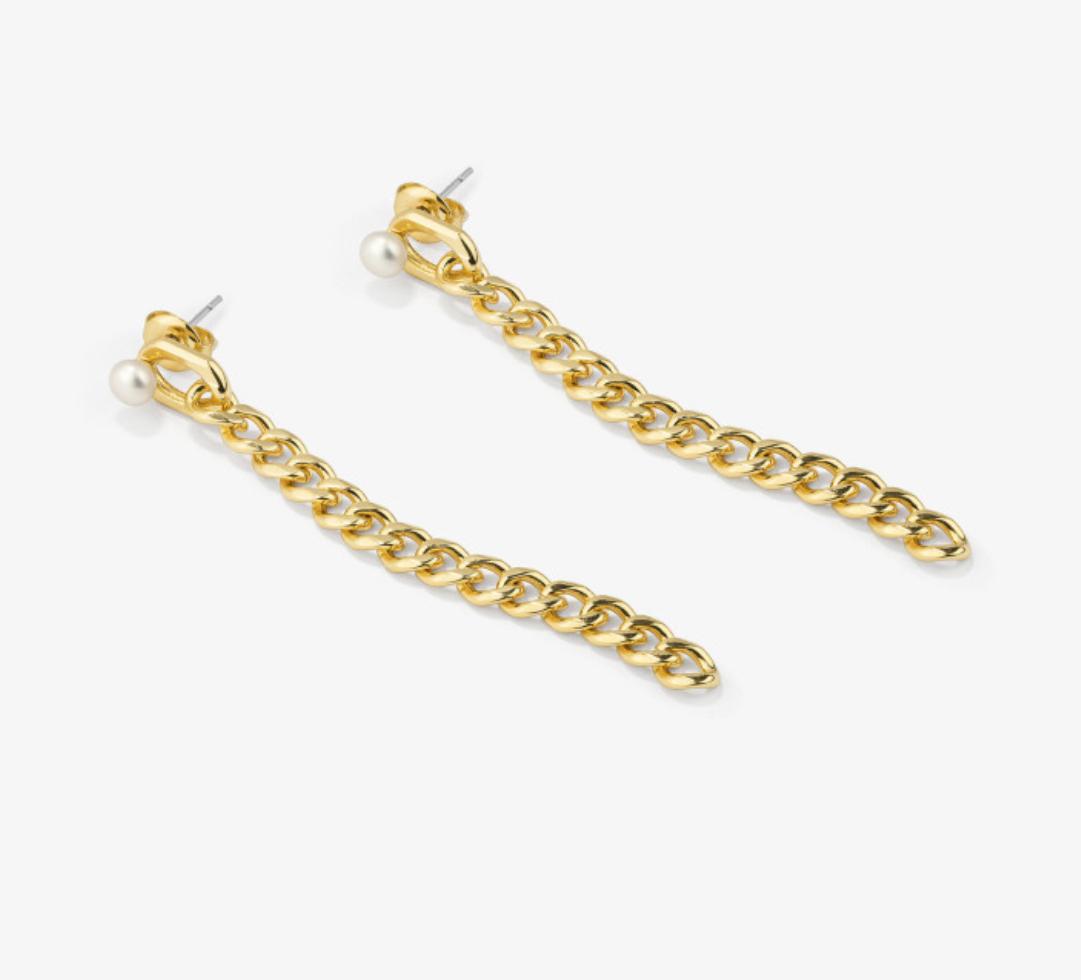 Pendientes Mujer Emily Chain Oro