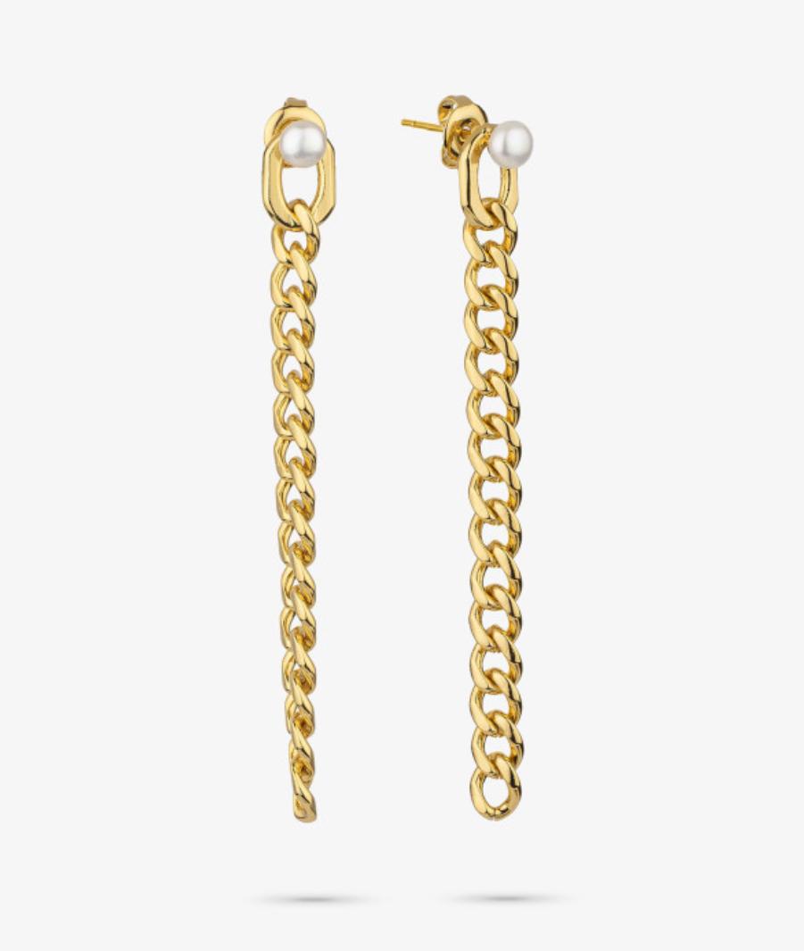 Pendientes Mujer Emily Chain Oro