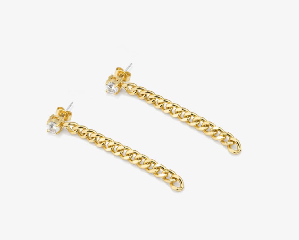 Pendientes Mujer Largos Gaga Oro