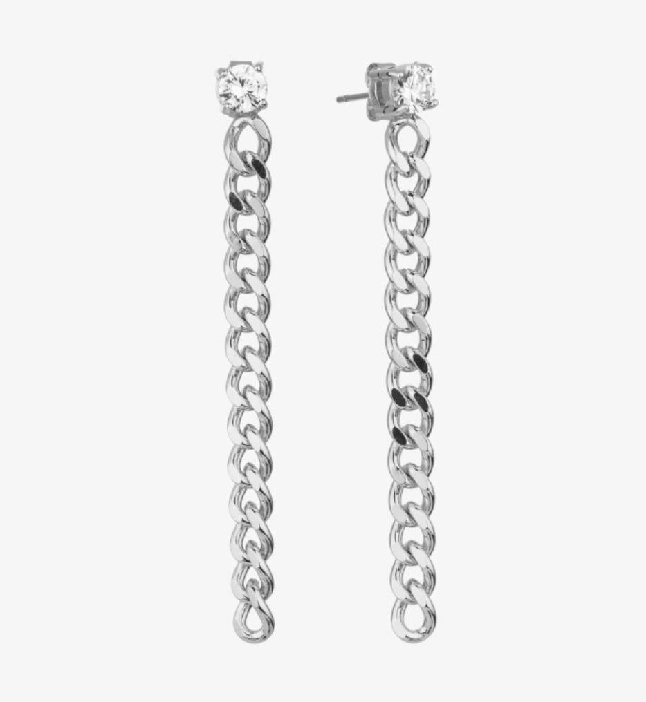 Pendientes Mujer Largos Gaga Plata