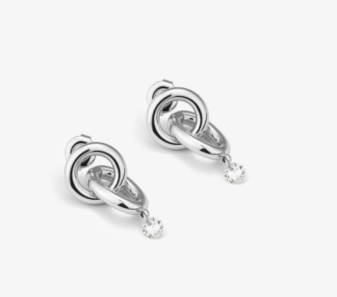 Pendientes Mujer Zendaya Loop Plata