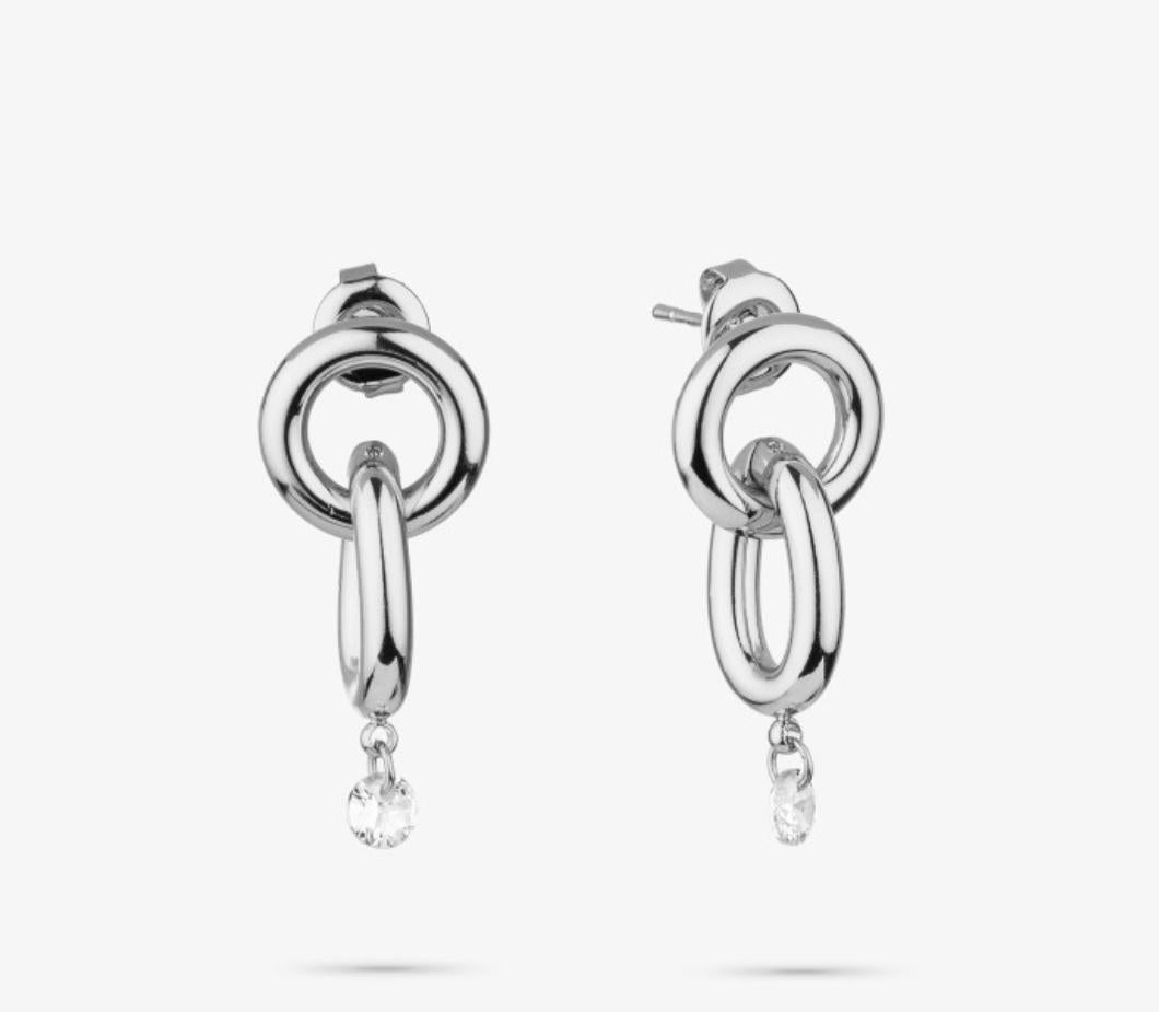Pendientes Mujer Zendaya Loop Plata