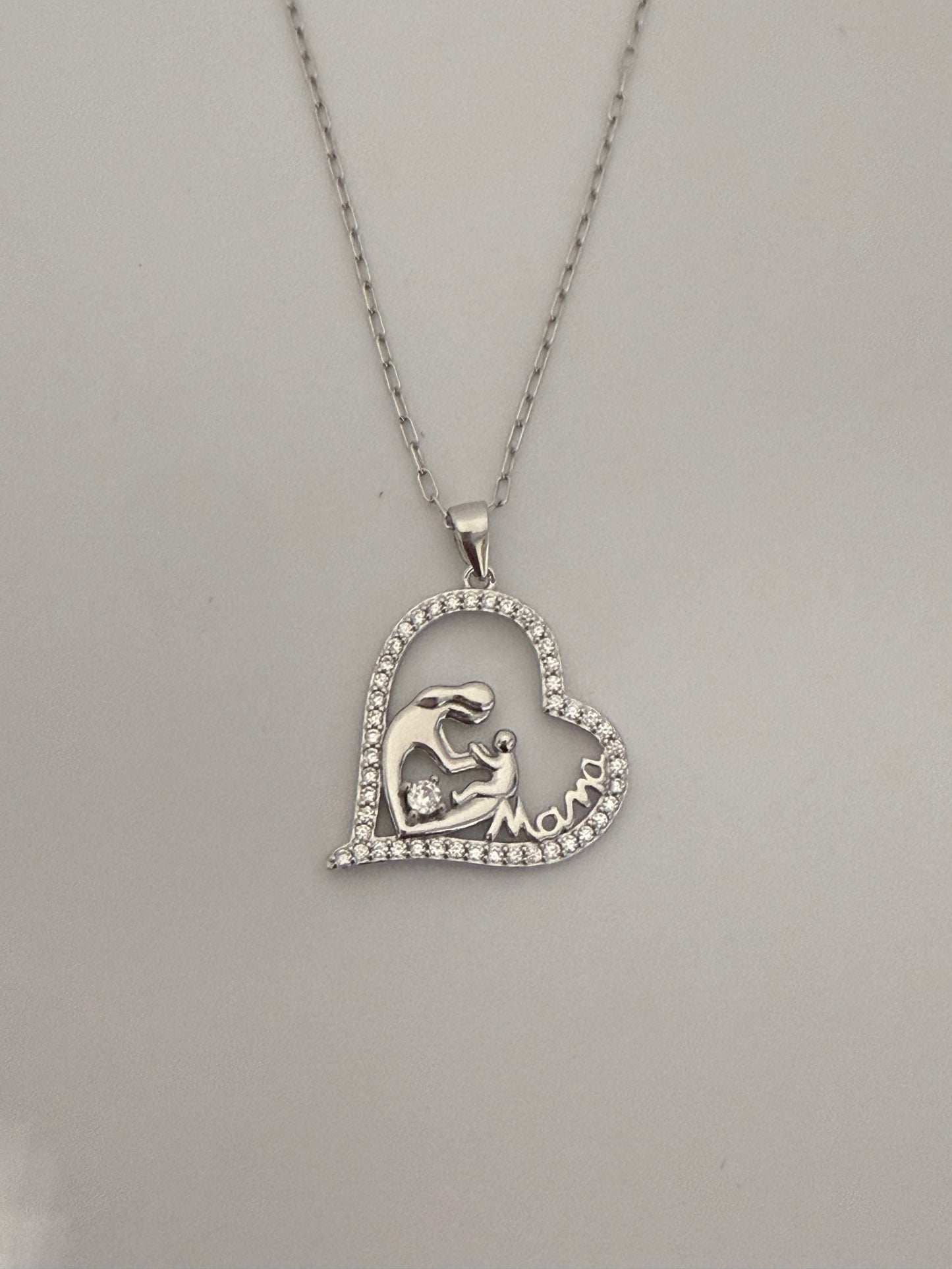 Colgante en plata de ley MAMÁ