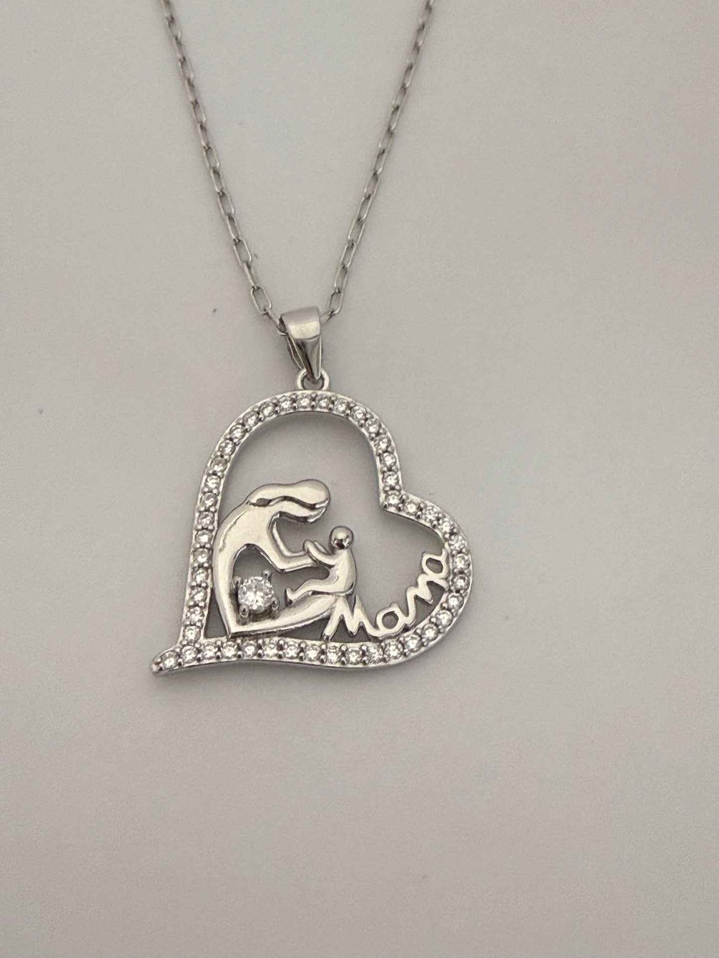 Colgante en plata de ley MAMÁ