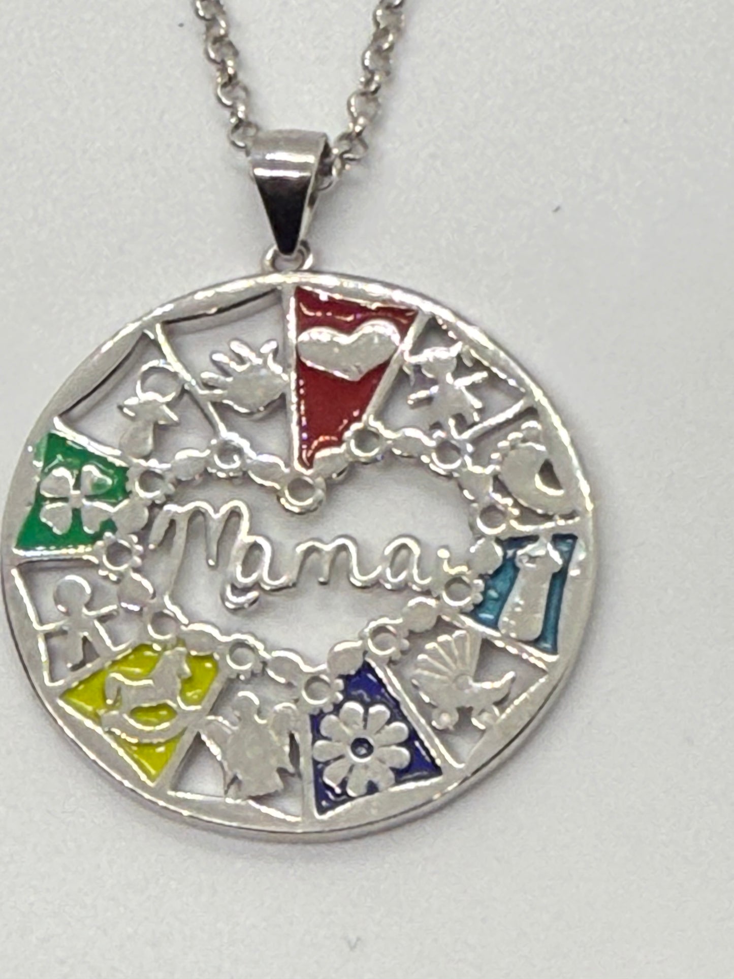 Colgante plata MAMÁ