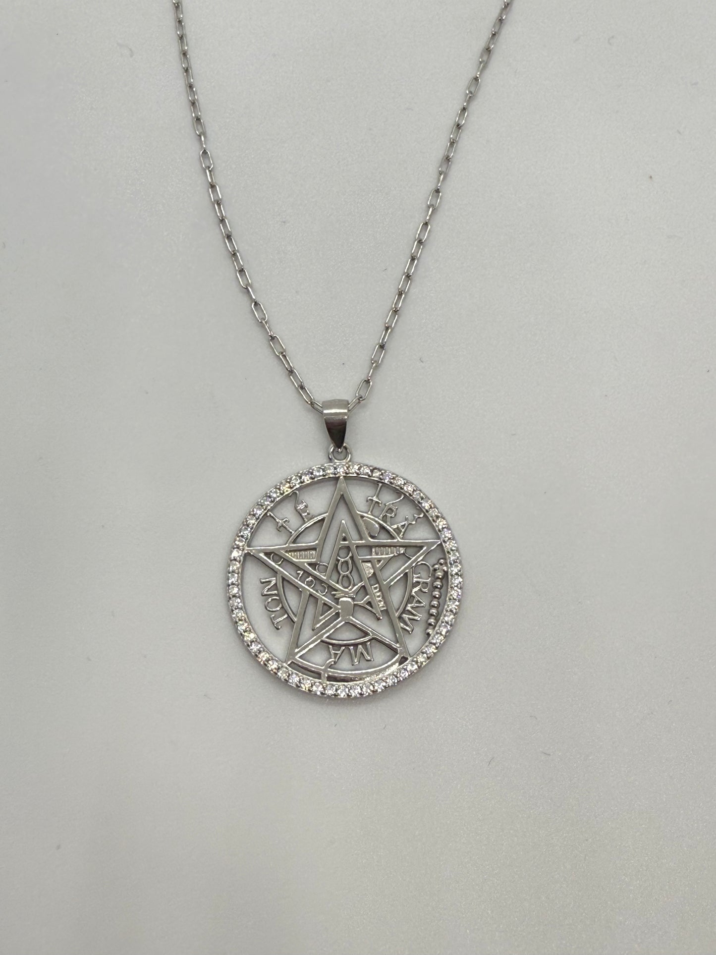 Colgante plata Tetragramatron