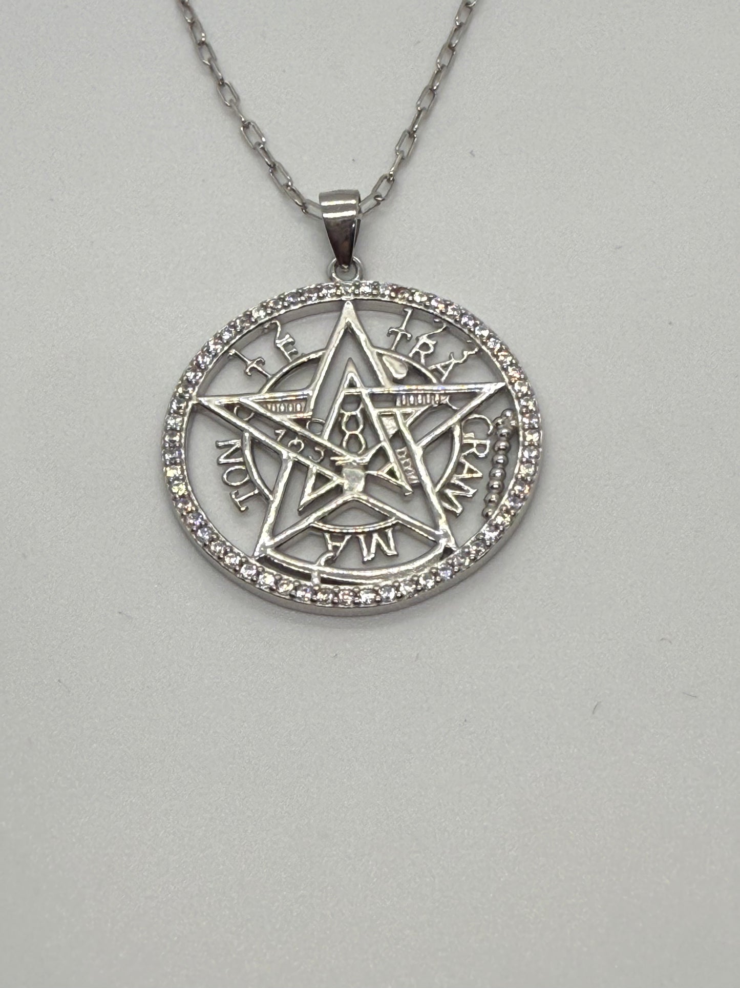 Colgante plata Tetragramatron
