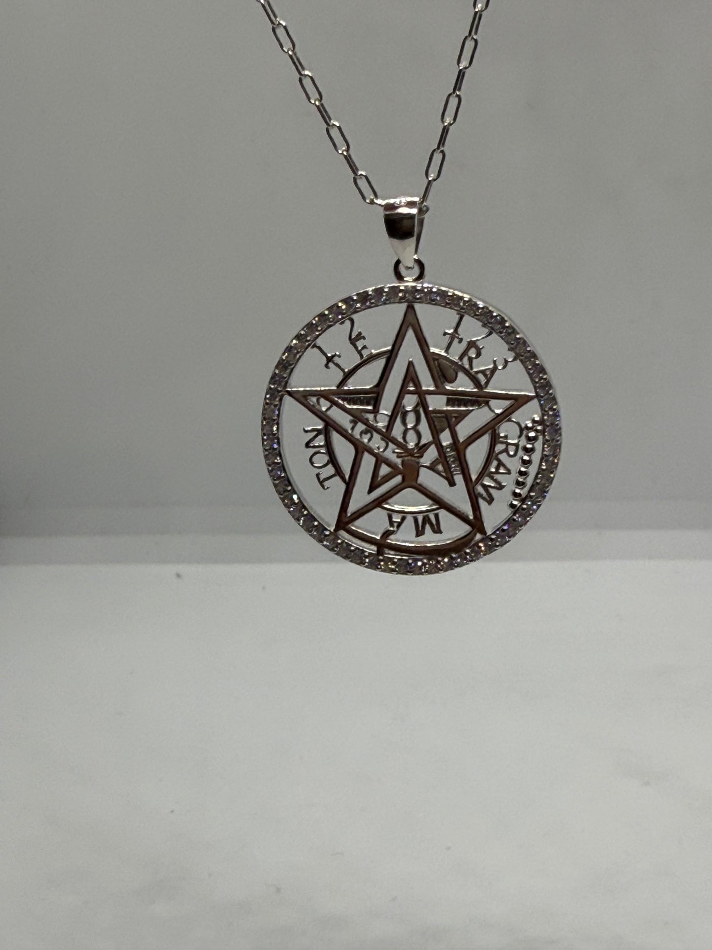 Colgante plata Tetragramatron