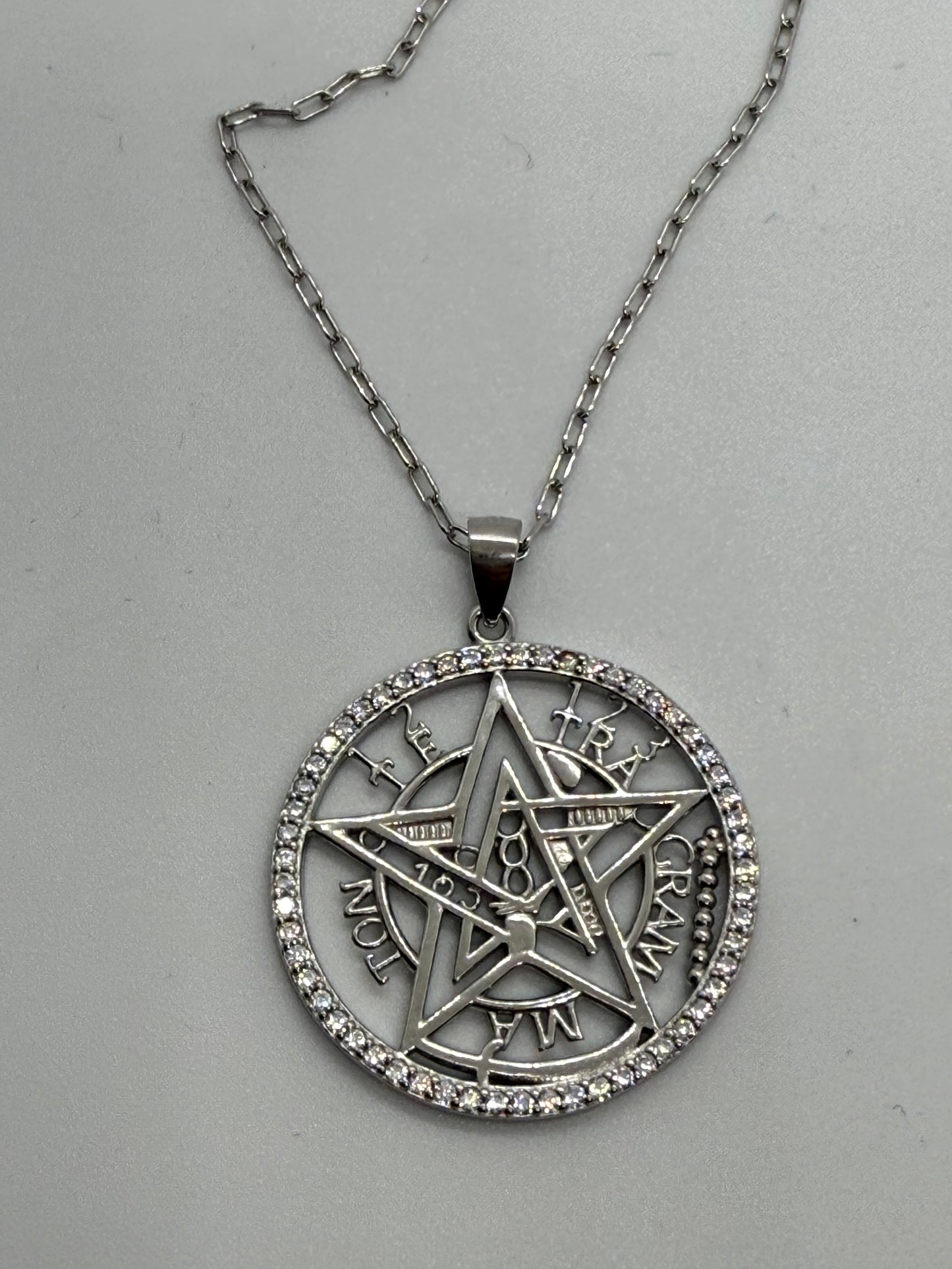 Colgante plata Tetragramatron