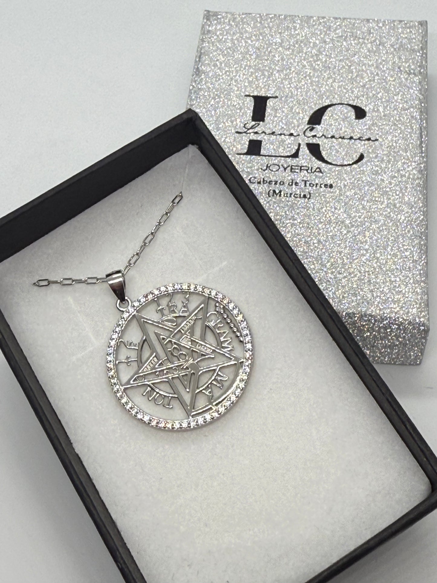 Colgante plata Tetragramatron