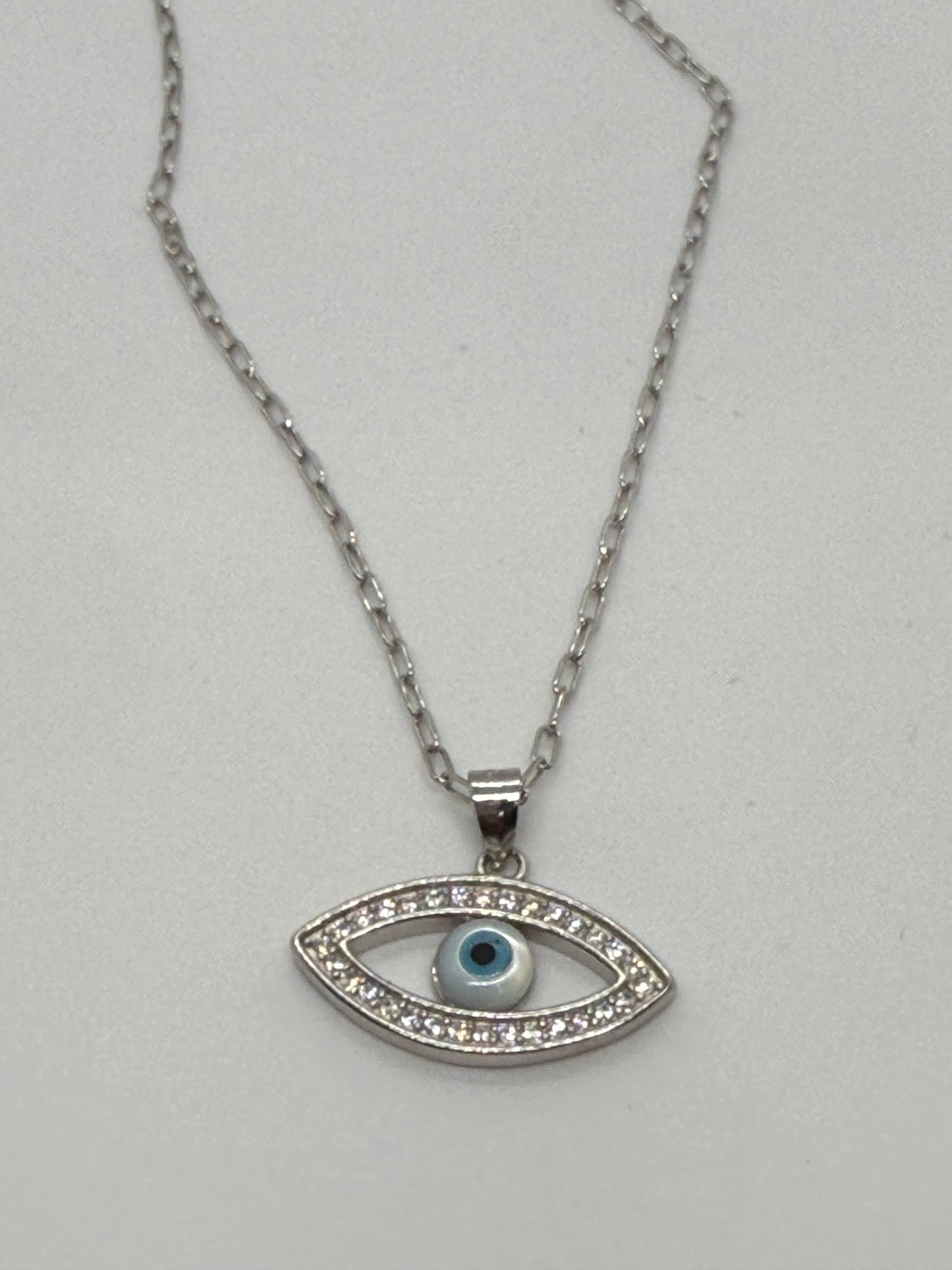 Colgante plata ojo turco