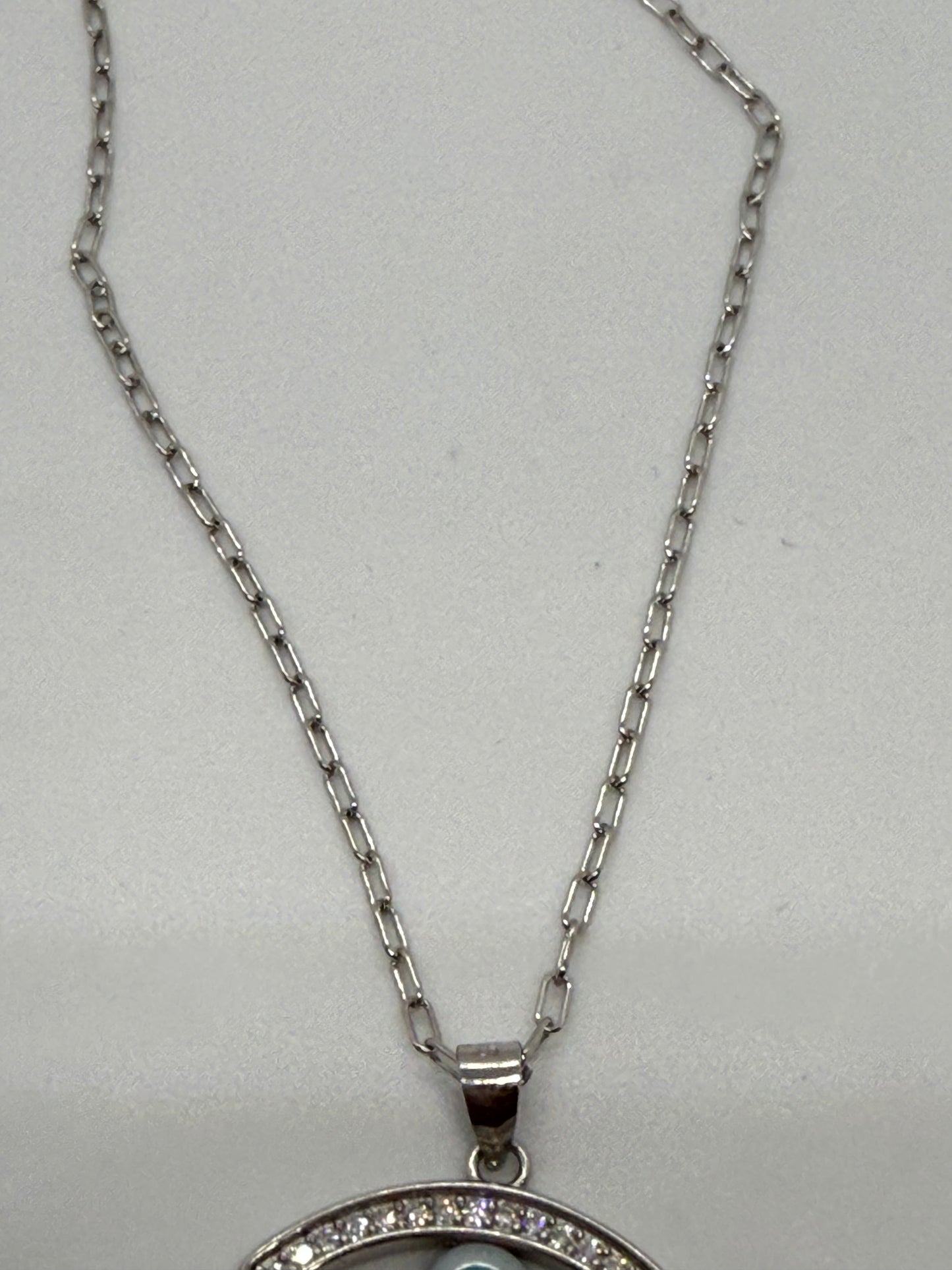 Colgante plata ojo turco