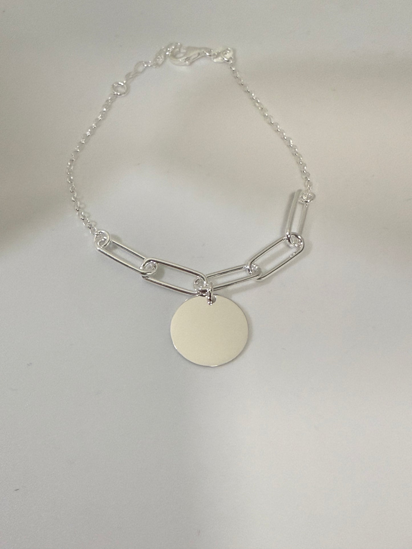 Pulsera plata chapa