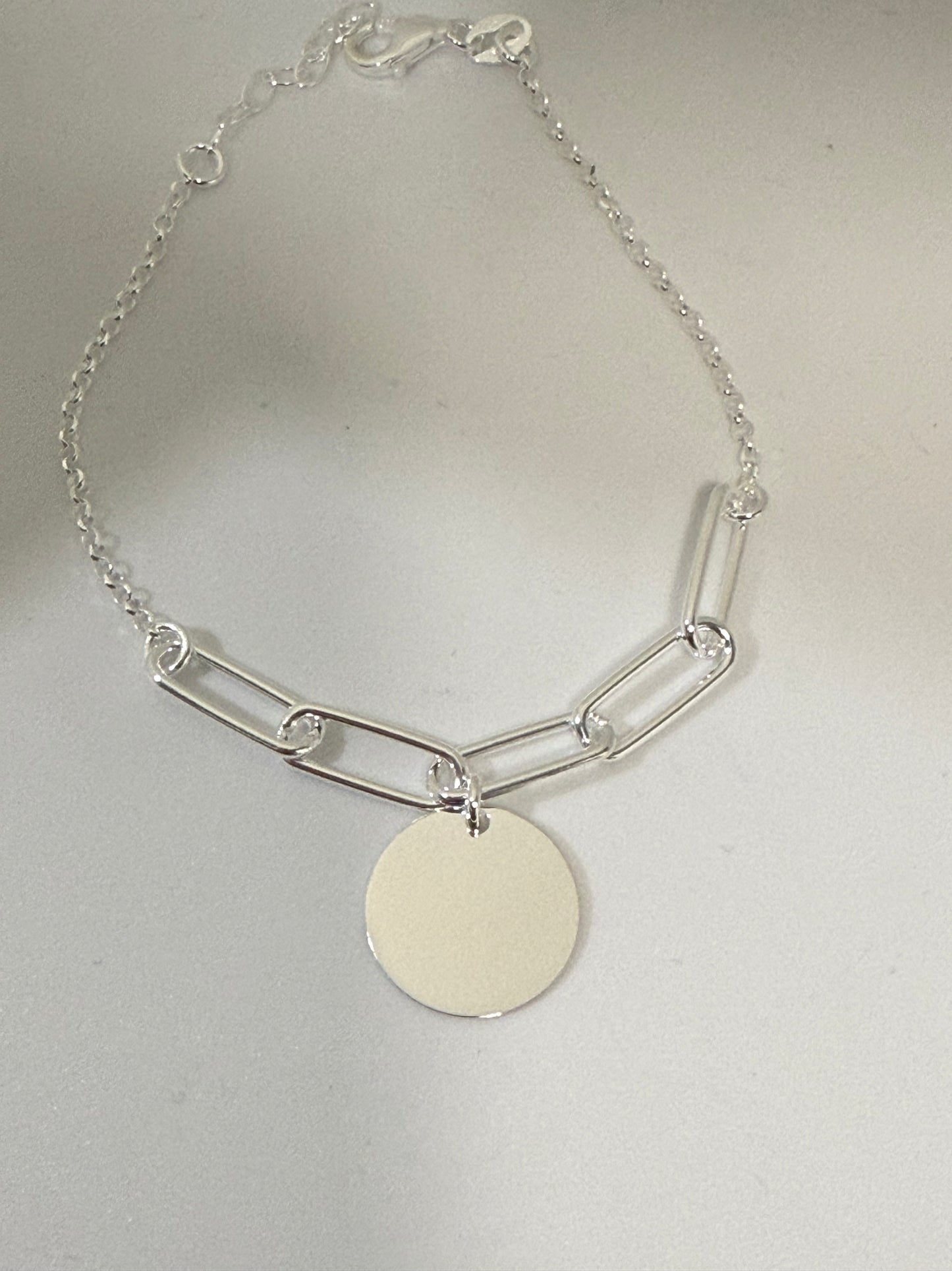 Pulsera plata chapa