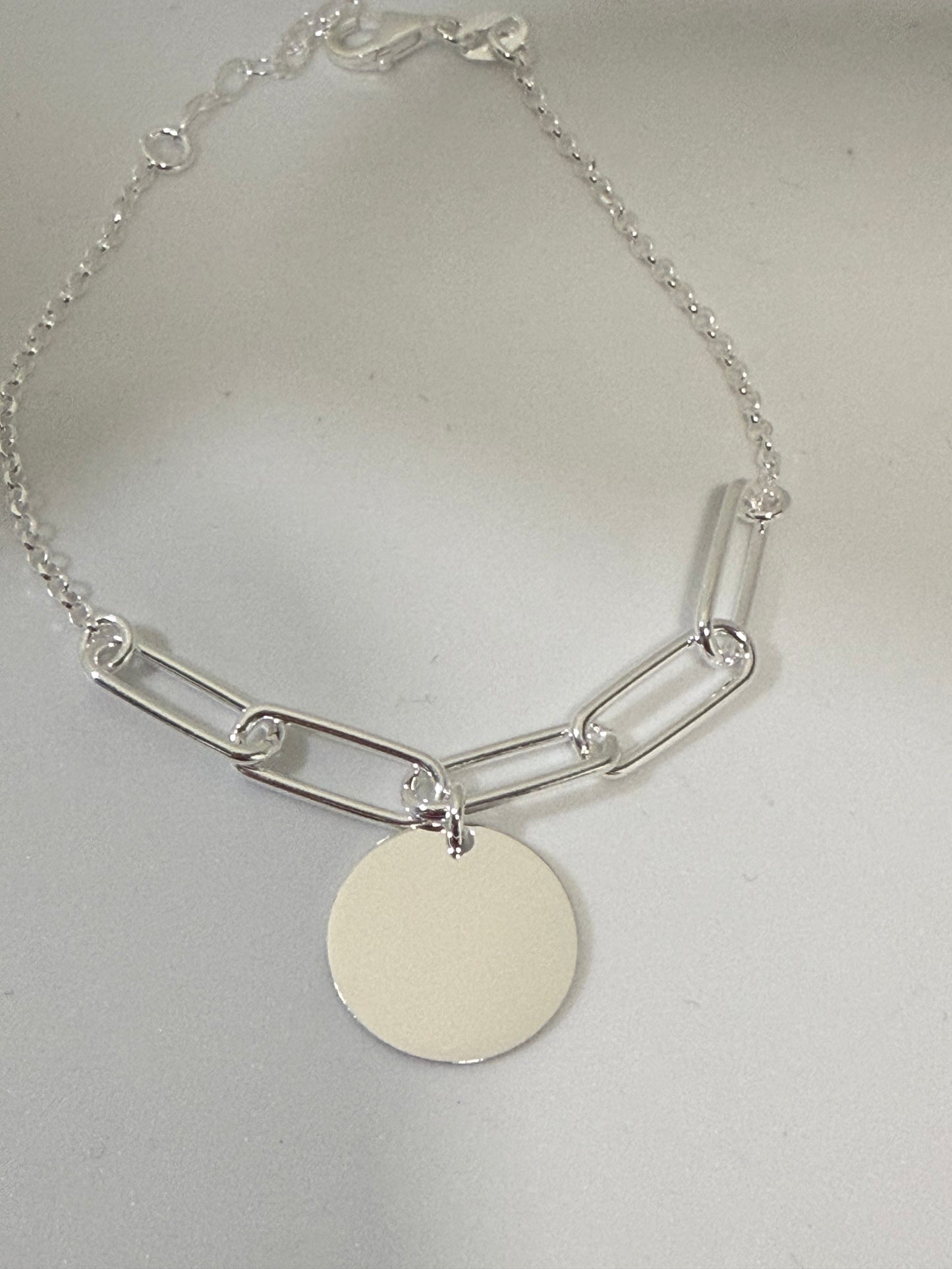 Pulsera plata chapa