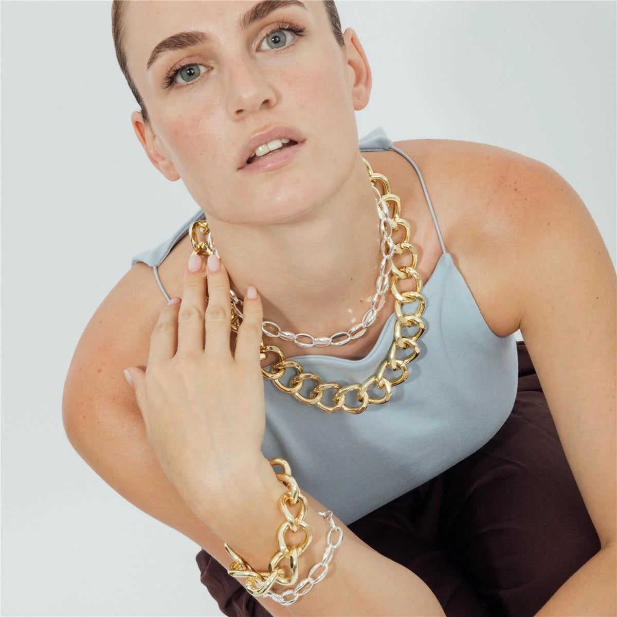 PULSERA ACABADO EN RODIO - HANDE LUXENTER