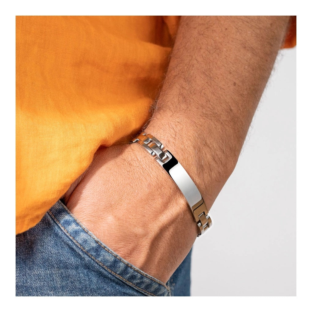 PULSERA LOTUS STYLE MEN IN BLACK LS1511-2/1 ACERO, HOMBRE