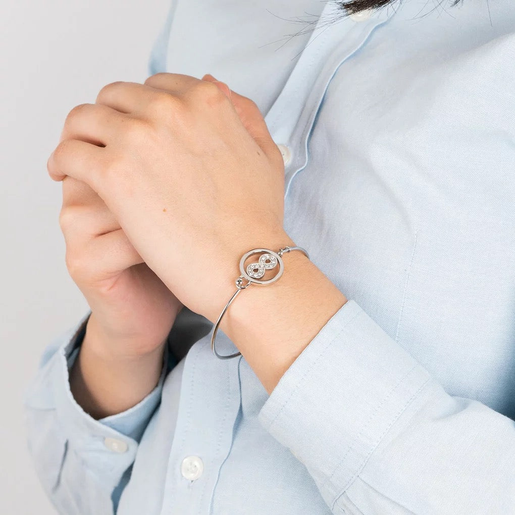 PULSERA INFINITO LOTUS STYLE MILLENNIAL LS2014-2/5 ACERO, MUJER