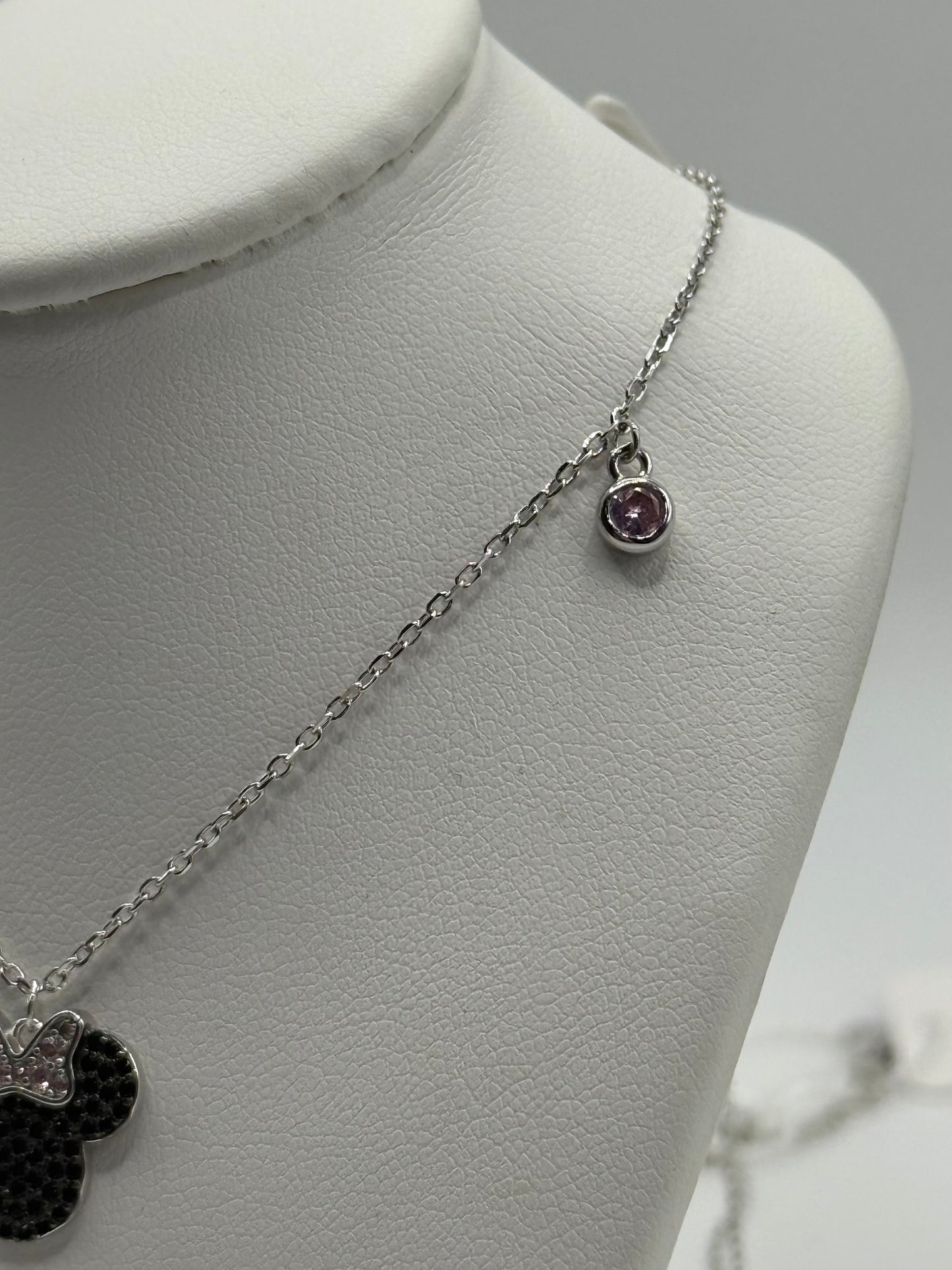 Gargantilla plata Minnie