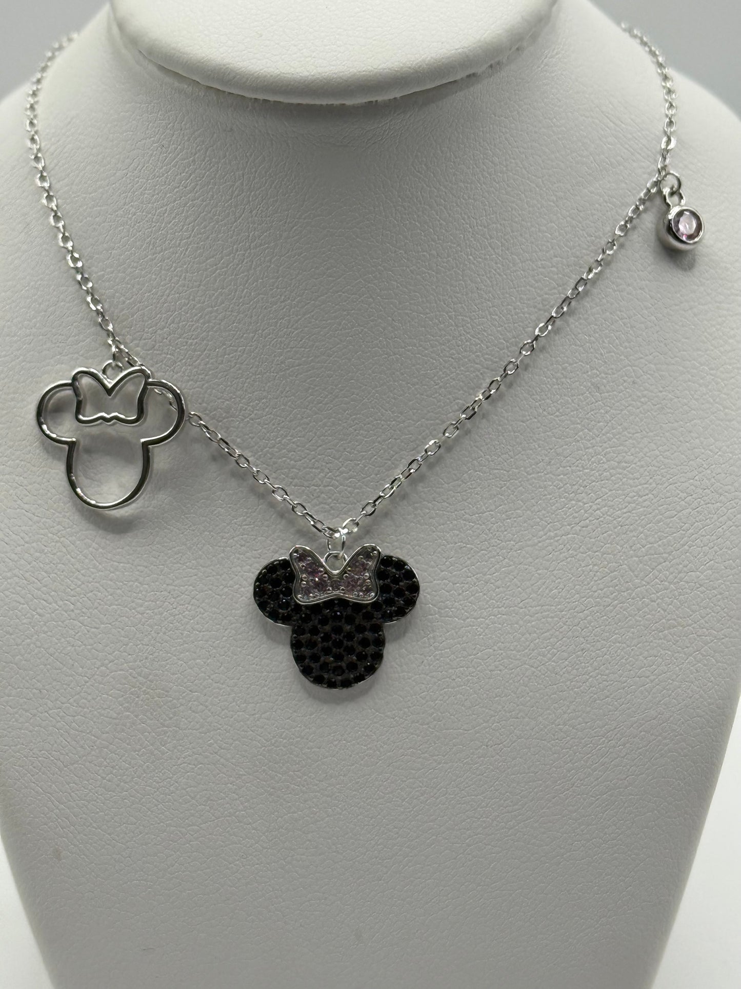 Gargantilla plata Minnie