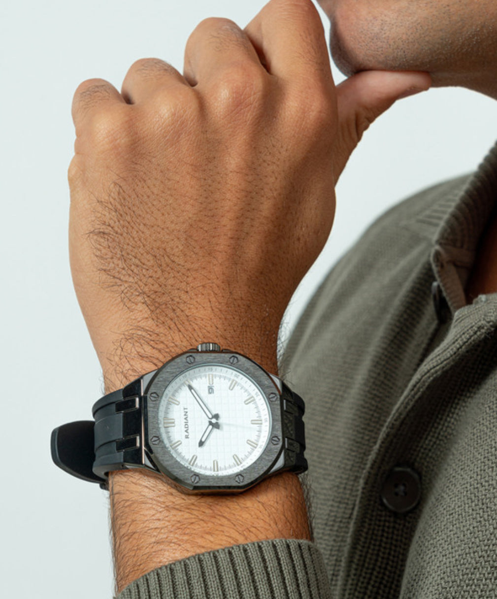 Reloj Hombre Leonardo Blanco/Negro Sili